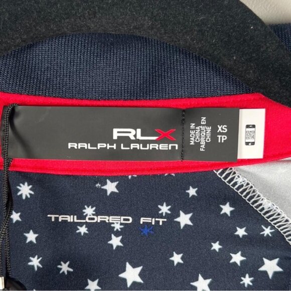 NWT RLX RALPH LAUREN Tailored Fit W Golf 5/15 Jersey Polo Shirt Star Print XS - Picture 4 of 13